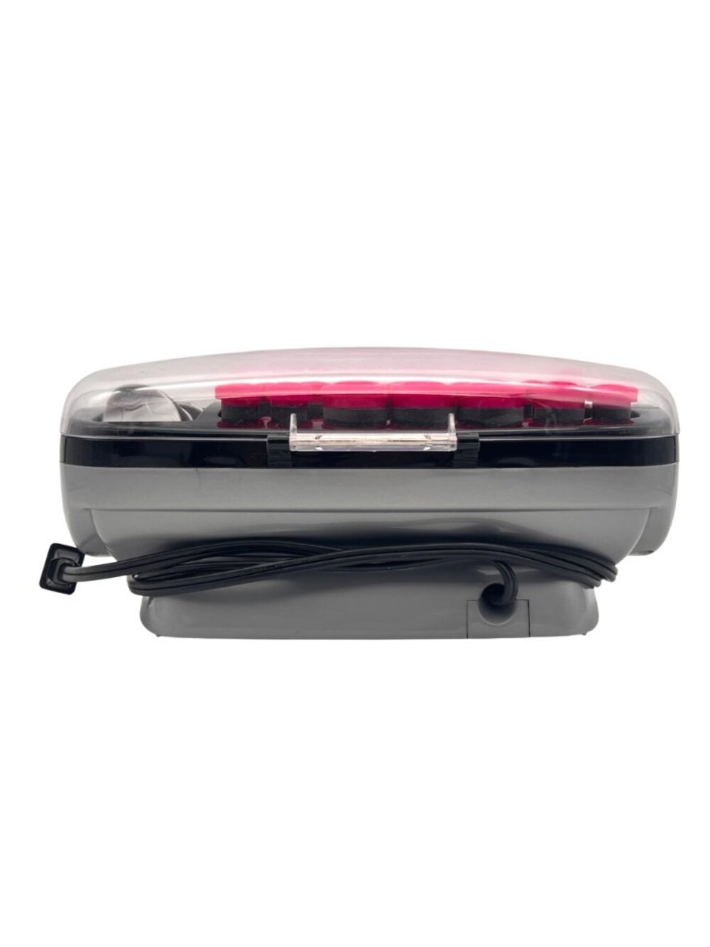 Conair Hairsetter Hot Rollers & 20 Pink Rollers & Clips Heated Case Gray Black - Picture 4 of 10